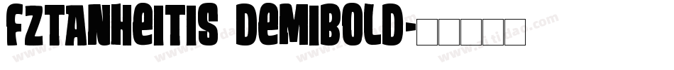 FZTanHeiTiS DemiBold字体转换